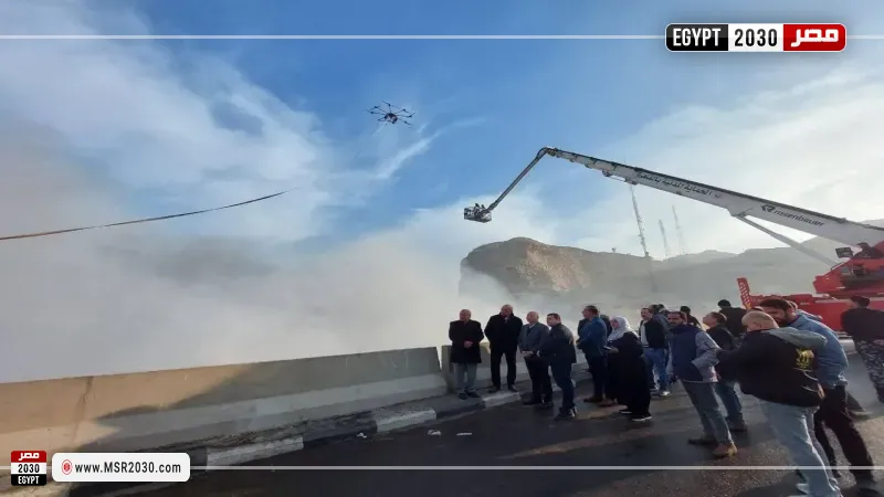 حريق منشأة ناصر 