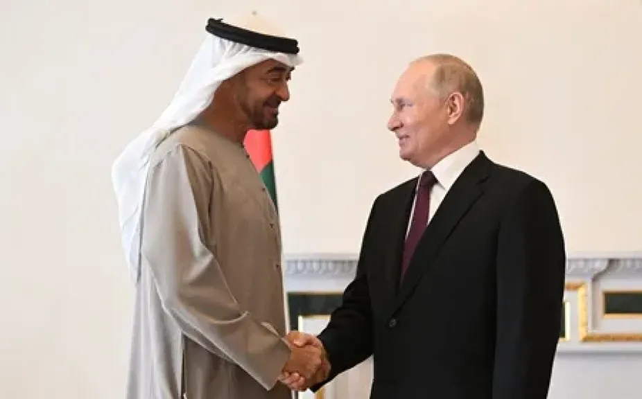 روسيا والإمارات تبحثان العلاقات الثنائية والأوضاع بالشرق الأوسط