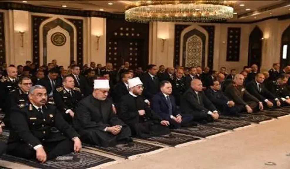 وزير الداخلية ومفتي الجمهورية ومحافظ القاهرة يؤدون صلاة الجمعة بمسجد الشرطة