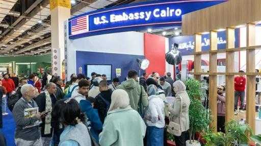نائب رئيس بعثة السفارة الأمريكية بالقاهرة: استقبلنا 25 ألف زائر لجناح أمريكا بمعرض القاهرة للكتاب
