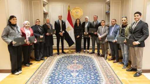 وزيرة التضامن الاجتماعي تكرم إدارة الرعاية البديلة لتميزها خلال شهر يناير