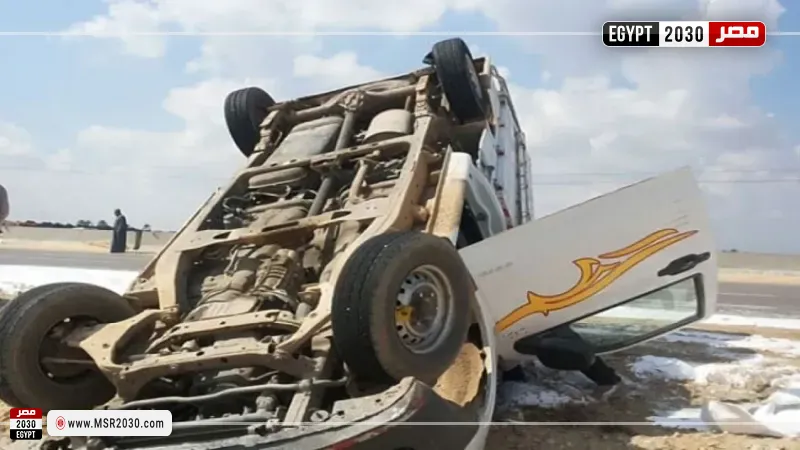 انقلاب سيارة ربع نقل 