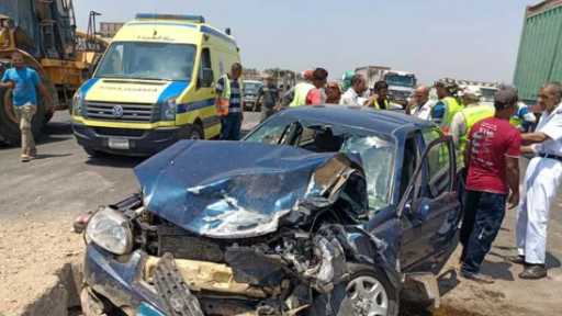 إصابة أسرة مكونة من 4 أشخاص إثر اصطدام سيارة ملاكي بهم بالمنوفية