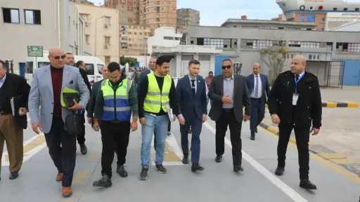 ميناء الإسكندرية تستقبل وفد شبكة مكافحة الفساد البحري الدولية