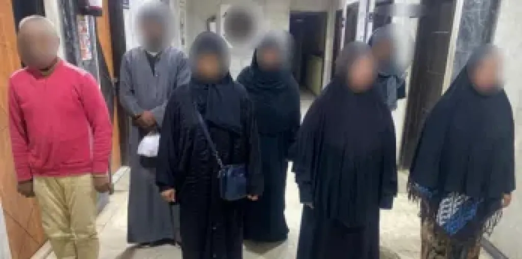 المقبوض عليهم في أعمال التسول 