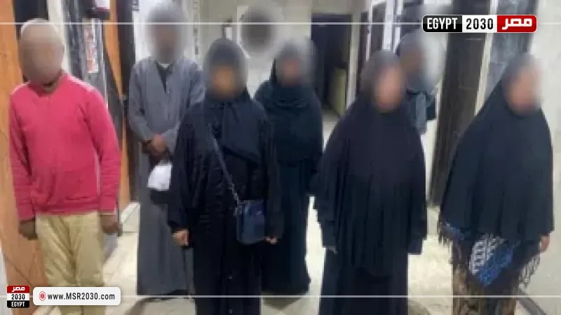 المقبوض عليهم في أعمال التسول 