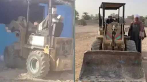 القبض على مزارع هدم منزل ابنته بسوهاج باستخدام لودر