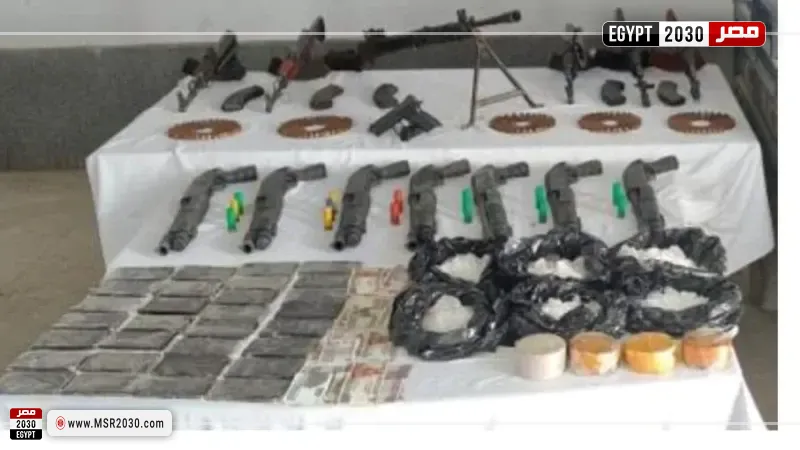 الأسلحة المضبوطة