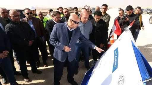وزير النقل يتفقد مشروع خط سكة حديد الروبيكي العاشر بلبيس لربط المصانع بالموانئ