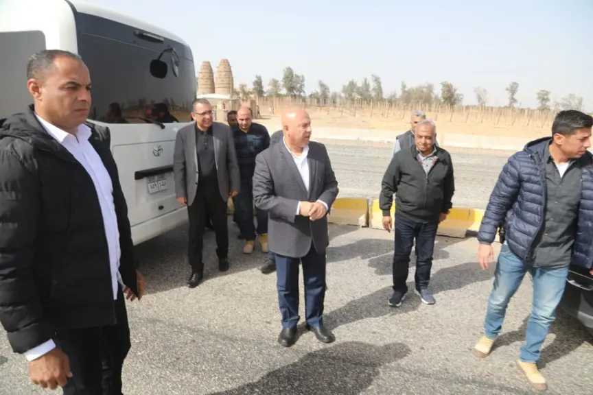 وزير النقل النقل يتفقد مواقع العمل بمشروع تطوير ورفع كفاءة الطريق الدائري الإقليمي
