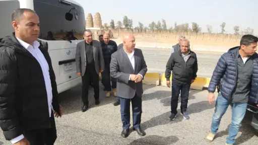 وزير النقل النقل يتفقد مواقع العمل بمشروع تطوير ورفع كفاءة الطريق الدائري الإقليمي