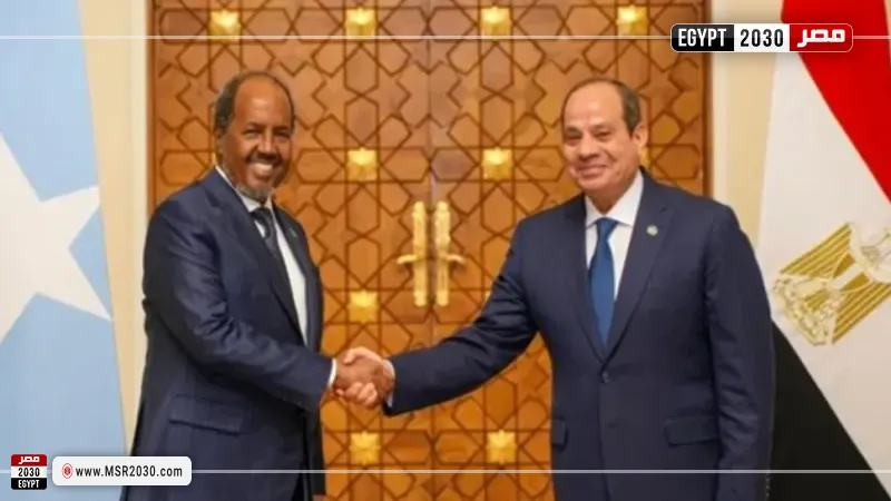 الرئيس السيسي ونظيره الصومالي