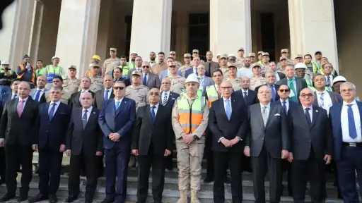 وزير العدل ورئيس المحكمة الدستورية العليا ورؤساء الجهات القضائية يتفقدون مدينة العدالة بالعاصمة الجديدة