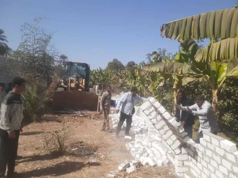 ضمن الموجة 28.. إزالة 59 حالة تعدٍ على الأراضي الزراعية وأملاك الدولة في قنا