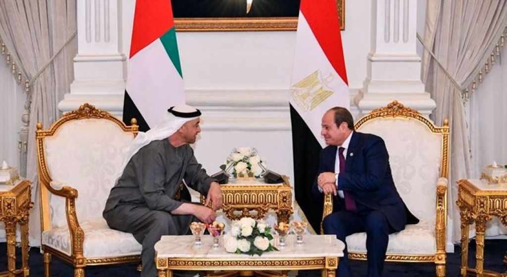 الرئيس السيسي ونظيره الإماراتي