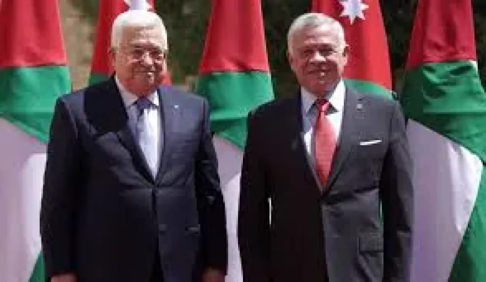 الرئيس الفلسطيني وملك الأردن