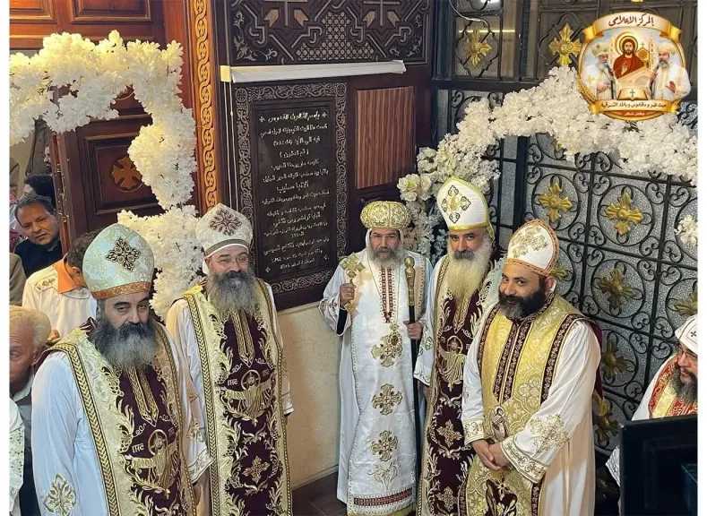 تدشين كنيسة «مار يوحنا الحبيب» بكفر اللبا بحضور مجمع كهنة الإيبارشية