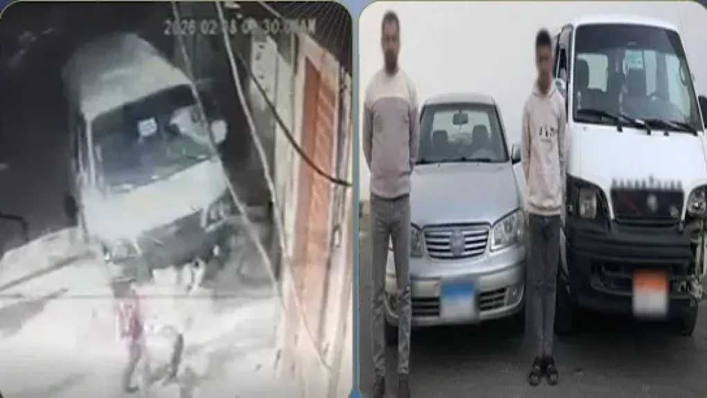 فيديو دهس طفلين بأسيوط.. الأمن يضبط سائق ميكروباص بدون رخصة