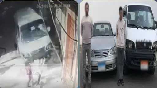 فيديو دهس طفلين بأسيوط.. الأمن يضبط سائق ميكروباص بدون رخصة