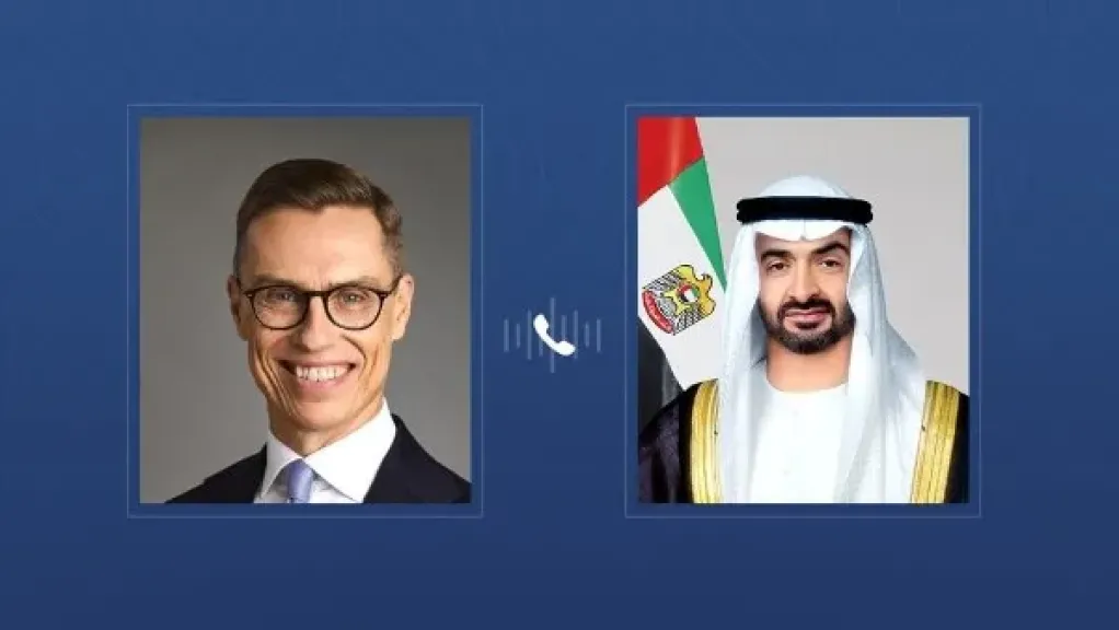 رئيسا الإمارات وفنلندا