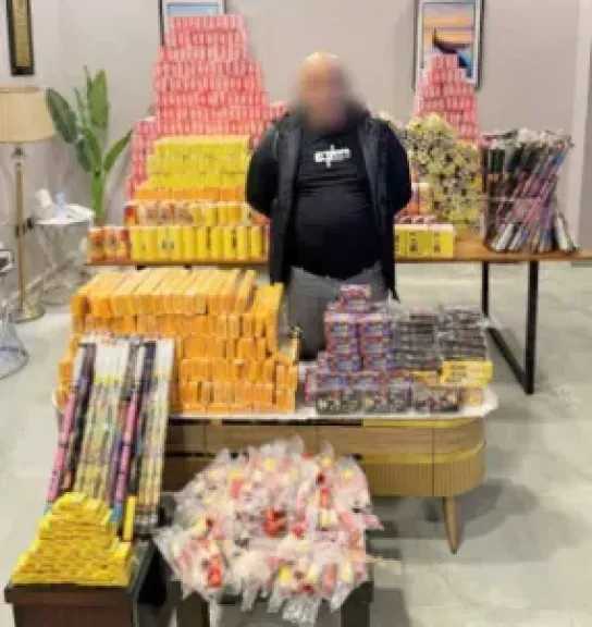 ضبط 26 ألف قطعة ألعاب نارية بالإسكندرية