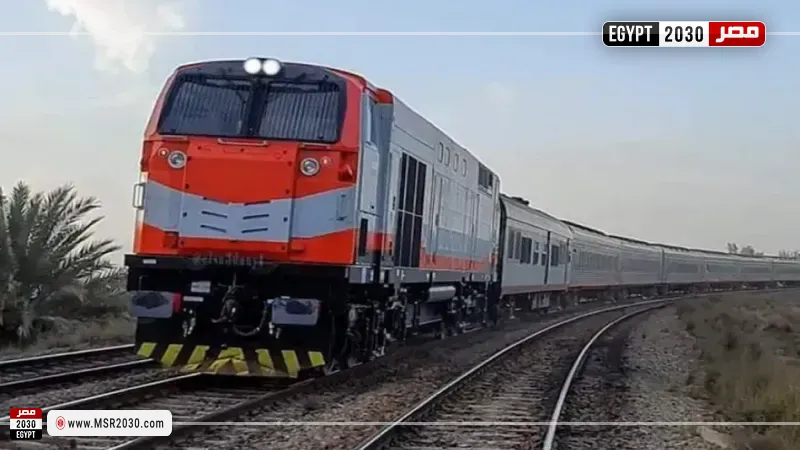 احتكاك جرار زراعي بقطار ركاب في فاقوس