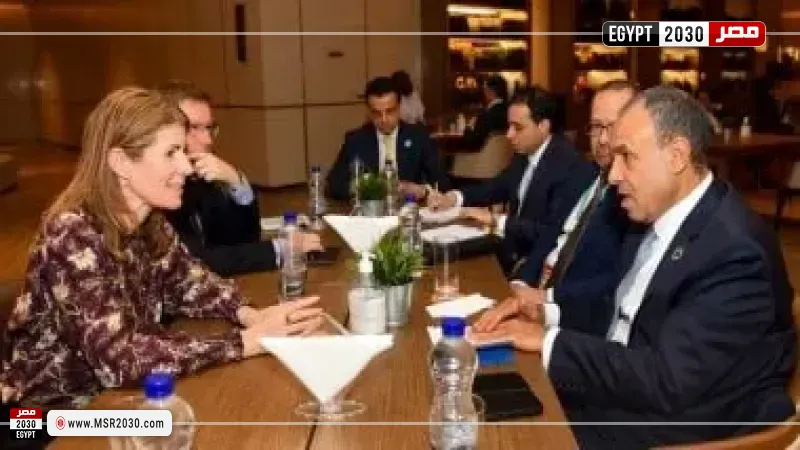 وزير الخارجية ويلتقى جينى تشابمين وزيرة الدولة البريطانية للتنمية الدولية