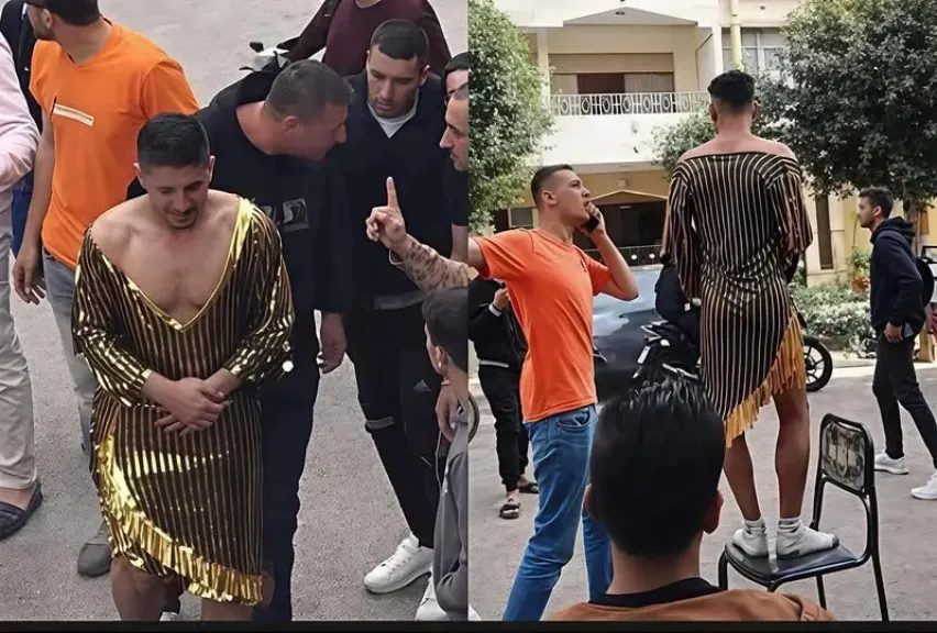  إجبار على ارتداء ملابس نسائية