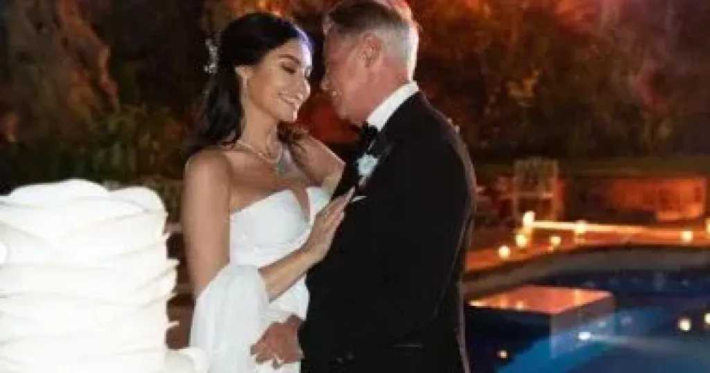 أروى جودة تحتفل بزفافها للمرة الثانية على رجل الأعمال الإيطالي جون باتيست