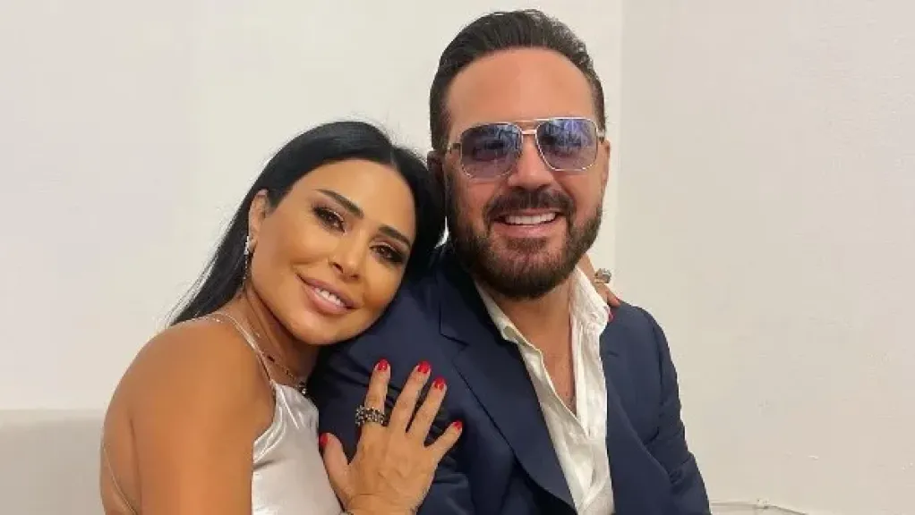 وائل جسار وزوجته 