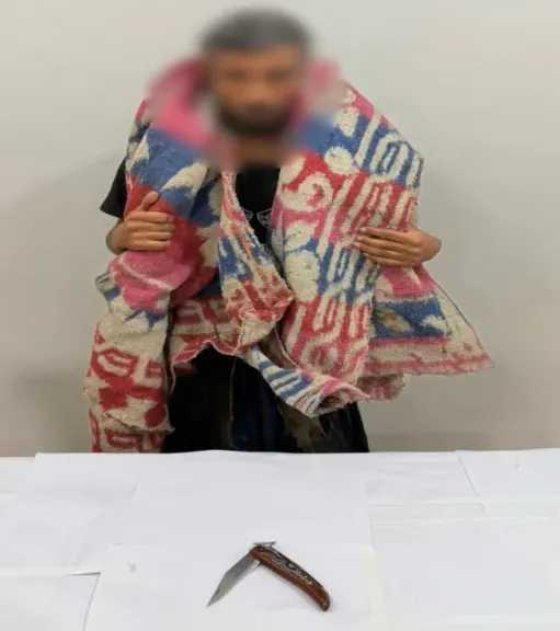 ضبط مهتز نفسياً يحمل سلاحاً أبيض بالإسماعيلية بعد تداول مقطع فيديو