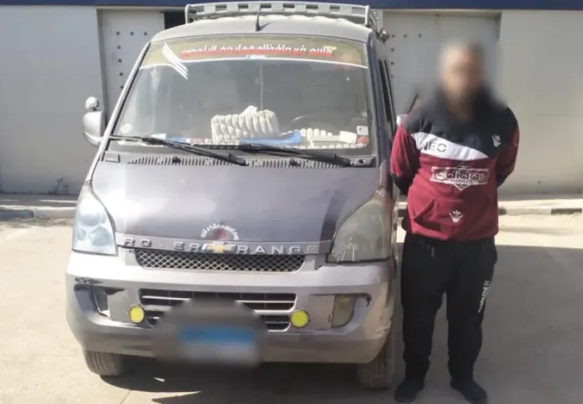 ضبط سائق الميكروباص 