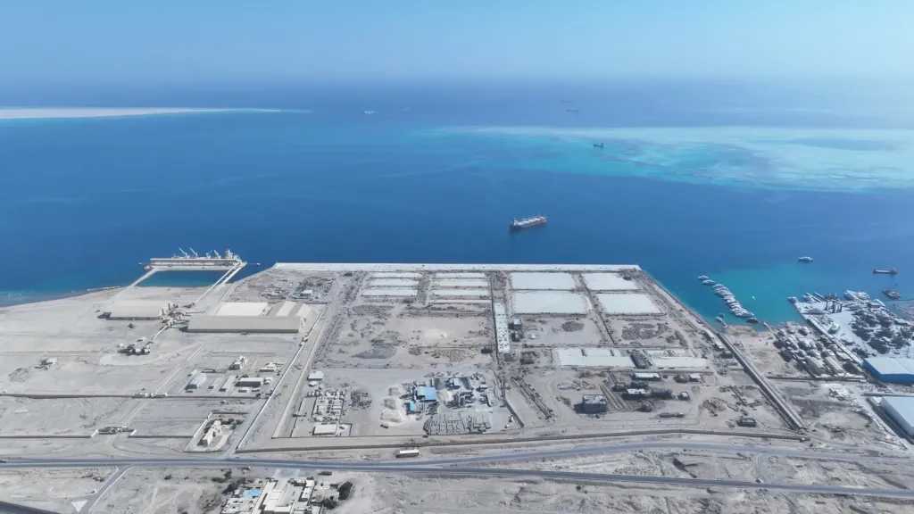 أحدث تصوير جوي يكشف تقدم تنفيذ المحطة متعددة الأغراض «سفاجا 2» في ميناء سفاجا