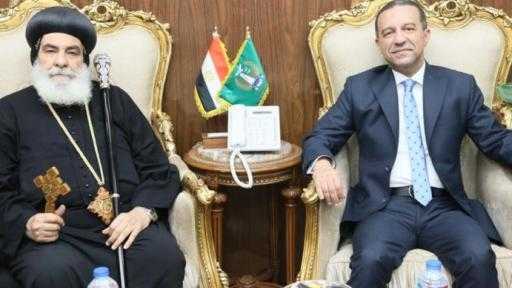 محافظ المنوفية يستقبل مطران المنوفية لتهنئته ويؤكد تعزيز روح الوحدة والتعاون