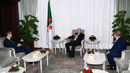الرئيس الجزائري يستقبل وزير الداخلية الفرنسي رغم التوتر... الرئيس الجزائري يستقبل وزير الداخلية الفرنسي رغم التوتر الحاد في العلاقات بين البلدان