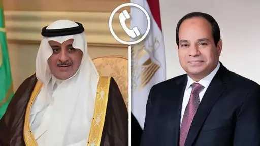 الرئيس السيسي يتلقى اتصالًا من أمير تبوك للتهنئة بحلول شهر رمضان