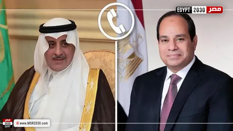 الرئيس السيسي يتلقى اتصالًا من أمير تبوك للتهنئة بحلول شهر رمضان