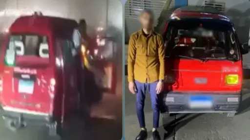 ضبط قائد سيارة ”فان” يؤدي حركات استعراضية خطرة بالإسكندرية