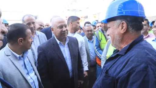شاهد.. كامل الوزير يتفقد ورش صيانة السكة الحديد بـ أبو غاطس والفرز