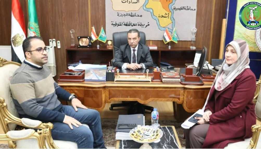 محافظ المنوفية يستعرض آخر مستجدات الموقف الحالي للأحوزة العمرانية