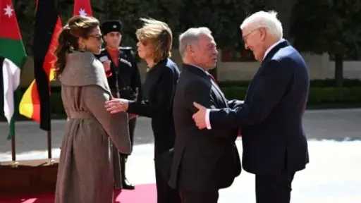 ملك الأردن يبحث مع الرئيس الألماني سبل توطيد التعاون بين البلدين وأبرز مستجدات المنطقة