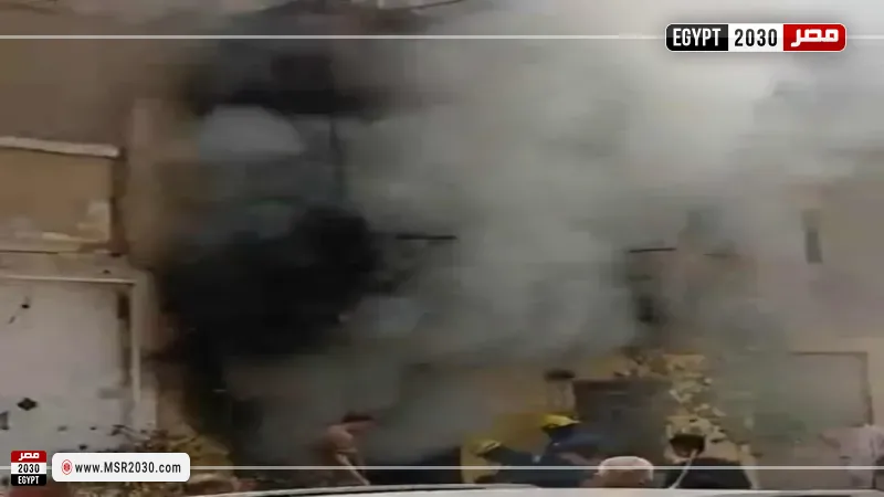 حريق مخزن أخشاب 