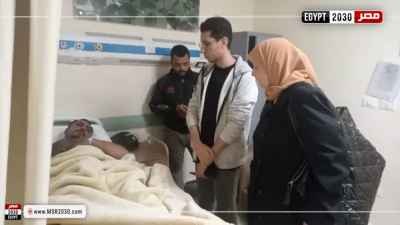 مدير مديرية العمل تزور المصابين ضحايا حادث طريق بورسعيد