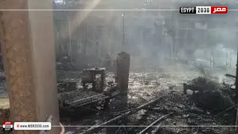  حريق بخيمة رمضانية 