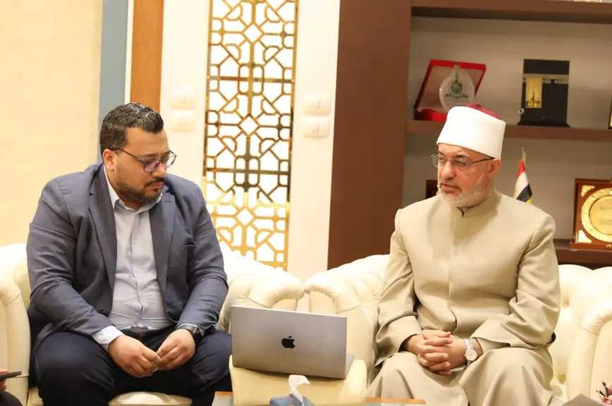 مفتي الجمهورية يبحث مع أساتذة جامعة النيل لتعزيز توظيف الذكاء الاصطناعي في الإفتاء