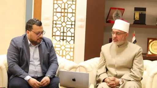 مفتي الجمهورية يبحث مع أساتذة جامعة النيل لتعزيز... مفتي الجمهورية يبحث مع أساتذة جامعة النيل لتعزيز توظيف الذكاء الاصطناعي في الإفتاء