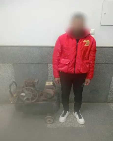 ضبط المتهم بسرقة ماكينة ضغط هواء بالدقهلية بعد تداول مقطع فيديو