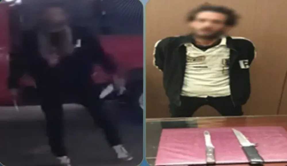 ضبط عامل استعرض سلاحين أبيضين في شارع بالغربية بعد تداول فيديو