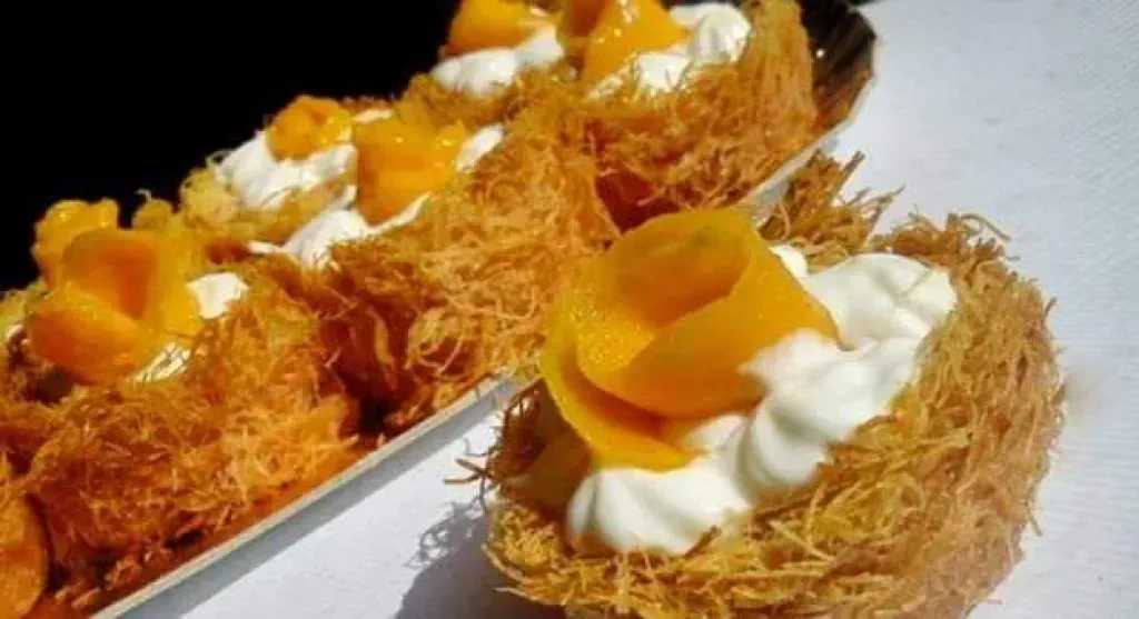 طريقة عمل الكنافة بالمانجو