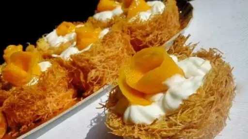 طريقة عمل الكنافة بالمانجو طريقة عمل الكنافة بالمانجو